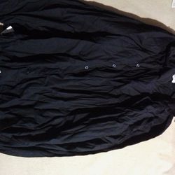 XL Calvin Klein Black Long Sleeve Button Up 