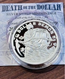 1oz Silver Shield Proof Round