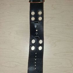Vintage Heavy Duty Leather Cuff Watch Strap - "Bund" Style