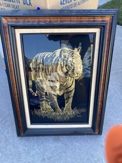 Framed Tiger Artwork