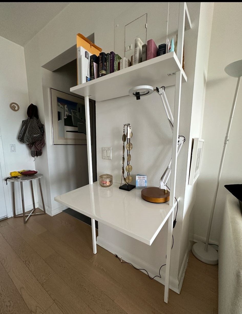 CB2 stairway ladder desk