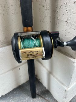 Trolling Rod Combo Shimano TLD 30 2 speed and Shimano Talavera TEC-59HRS rod