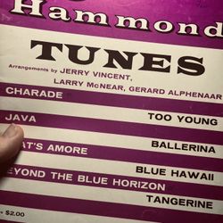 Selected Hammond tunes - Book 1957