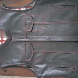 Unik Leather Vest 2XL