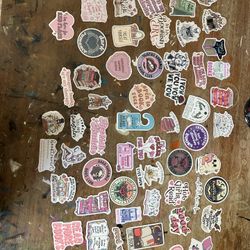 Book Themed Waterproof Stickers (about 60 of them)