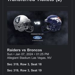 Denver Broncos Tickets For Sale In Las Vegas 01-07-2024