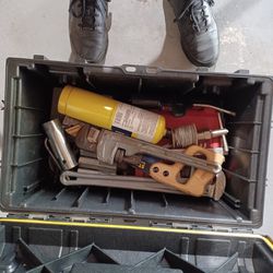 Toolbox Full Of Plumbing Tools
