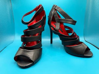 Sexy charles jourdan shoes, black, suede, Size 5,5