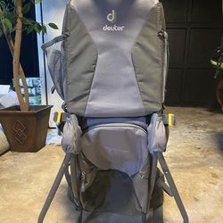 Deuter Kid Comfort 1 Gray Baby/Child Carrier  Hiking Backpack Toddler