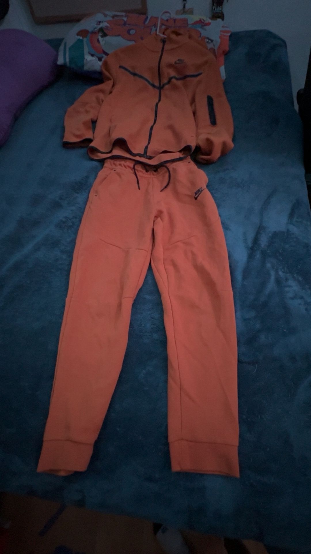 Orange Nike Tech