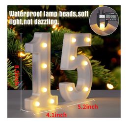 15 number lights decor