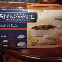 New CORNINGWARE FRENCH WHITE