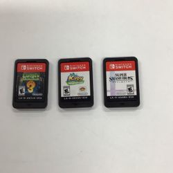 Nintendo Switch Games  Super Smash Brothers- Luigi’s Mansion 3 - Kirby And The Forgotten Land $35 Each
