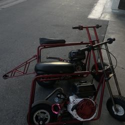 Red Mini Bike Joes With Wheelie Bar For Sell!!!