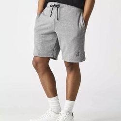Jordan Essentials Fleece Shorts Heather Gray DA9826-091 Men's Size X-Small XS