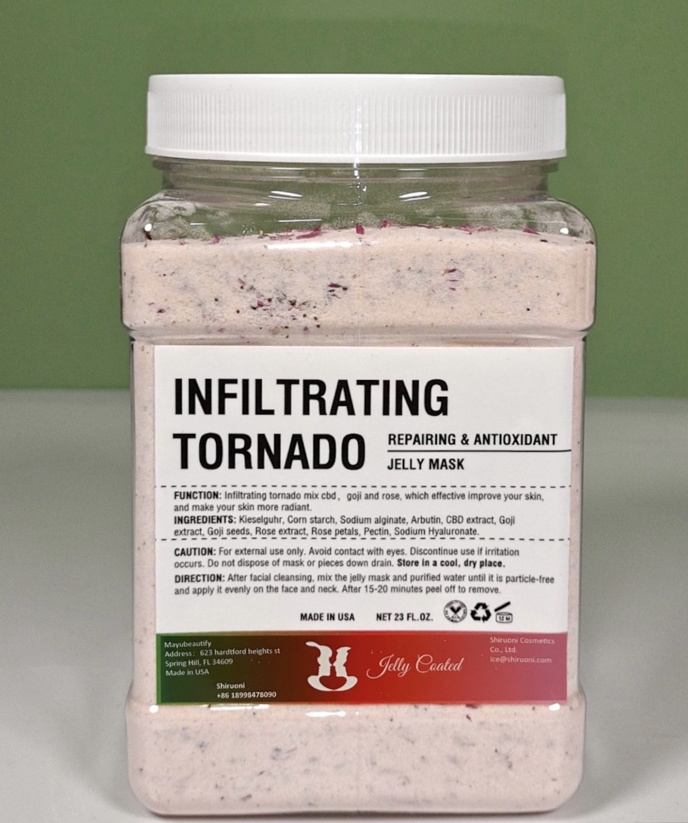 5 Arbutin With Egyptian Rose Jelly Mask Powder Jars For Salon Spa Supplies 