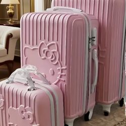 Set of 4 hello kitty luggage