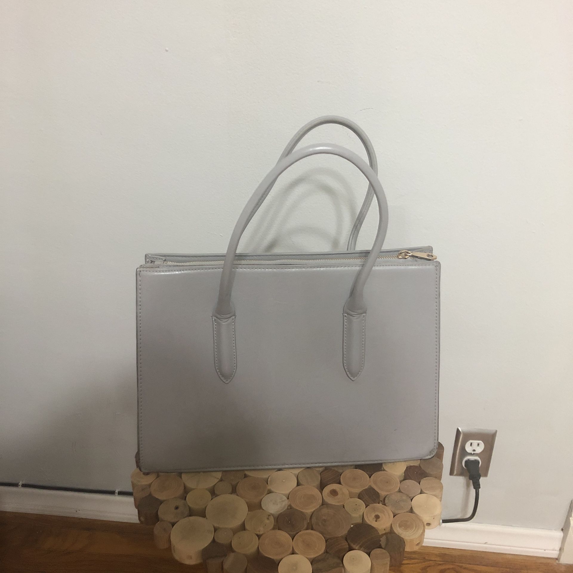 H&M Grey Top Handle purse