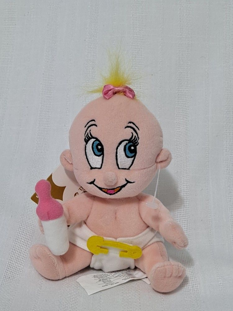 Disney Store Exclusive Retired Roger Rabbit Baby Herman Plush Bean Bag Doll NWT