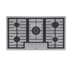BOSCH 800 SERIES 36”GAS COOKTOP /LIGHTED KNOBS. USED FOR A WEEK. RETURNED BECAUSE OF THE SCRATCH ONLY 11/23/24