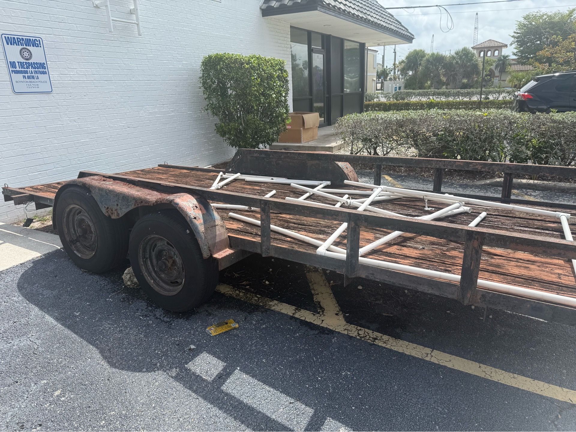 Trailer for refurbishment or part