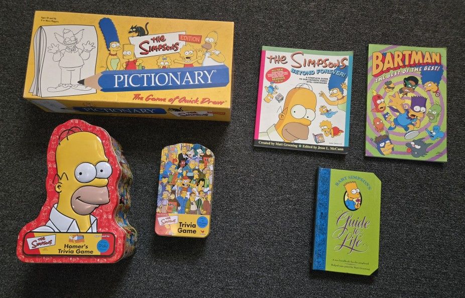The Simpsons Board Games & Books