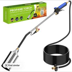 Propane Torch Burner Weed Torch High Output with 10FT Hose