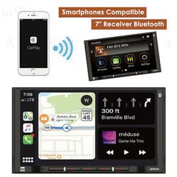 DUAL DMCPA70  7" LCD Multimedia Receiver Bluetooth Apple CarPlay Android Auto Car 