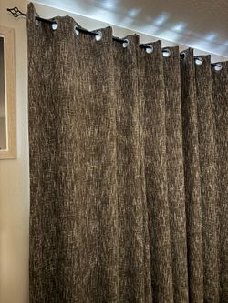 Set of 4 Blackout Curtains 52x84 Modern Neutral Textured Panels