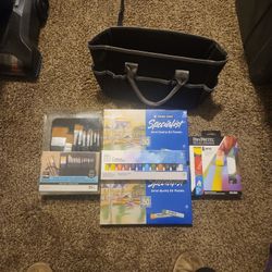 Paints And Paint Brush Set 