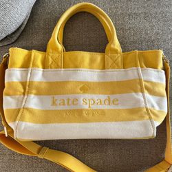 KATE SPADE TOTE CANVAS BAG!!!! BRIGHTEN UP YOUR SUMMER☺️🤩