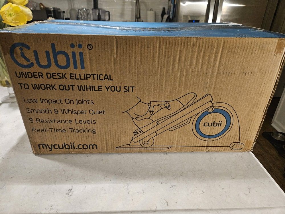 Cubii Jr Under-Desk Elliptical – Model F3A2 – Turquoise – New in Box