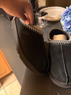 UGG Black Suede Slippers