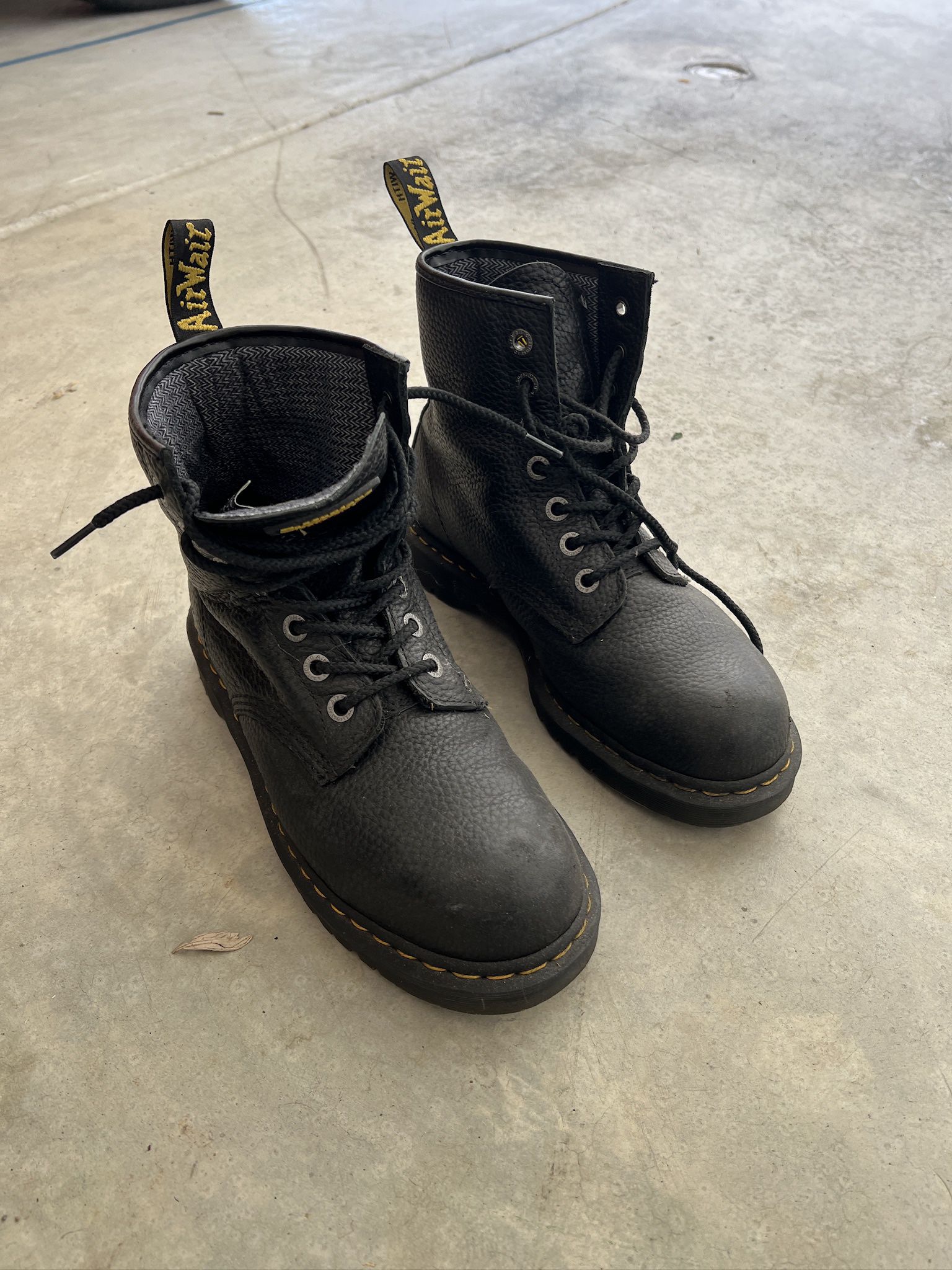Gently Worn Doc Martin Steel Toe Work Boots Men’s Size 10