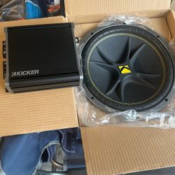 Kicker Amplifier (400 Watts) & Subwoofer 300 Peak