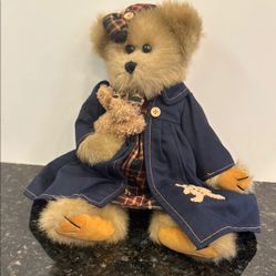 Bearington Collection Bear Blue and Brown Stuffed Animal Teddy Bear 