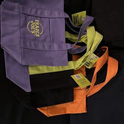 Trader Joe's Mini Canvas Tote Bag (Set of 4)