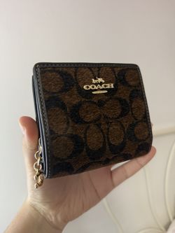 Coach Snap Wallet In Signature Chenille