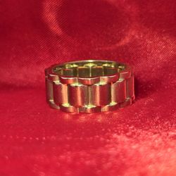 10k Gold Chain Link Ring 