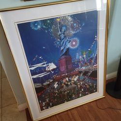 Melanie Taylor Kent Statue Of Liberty Art Painting Edition Of 5000 