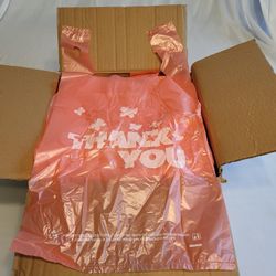 PINK Thank You T-Shirt Bags 