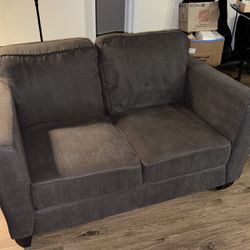 Brown Couch and Loveseat