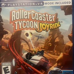 Roller Coaster Tycoon Joyride Play Station 4 VR Mode Included 