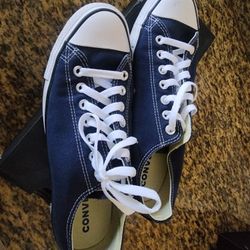 Navy Blue Converse 