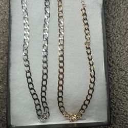 Silver And Gold NEED GONE Custom Jewelry 