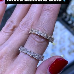 14K  1.85 CT Marquise Mixed Diamond Band  