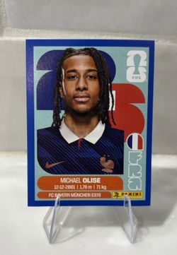 2026 Panini FIFA World Cup Sticker Michael Olise Blue Border #FRA 14 - Francia