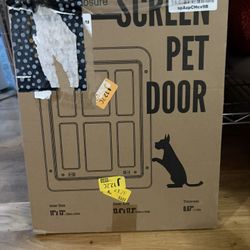 Pet Door For Screen Doors Two Sizes