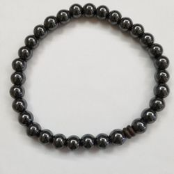 Hematite Bead Bracelet 