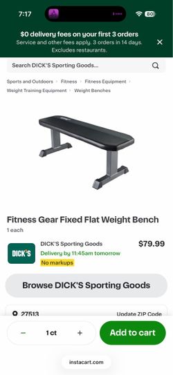 Flat weight bench - Fitness Gear